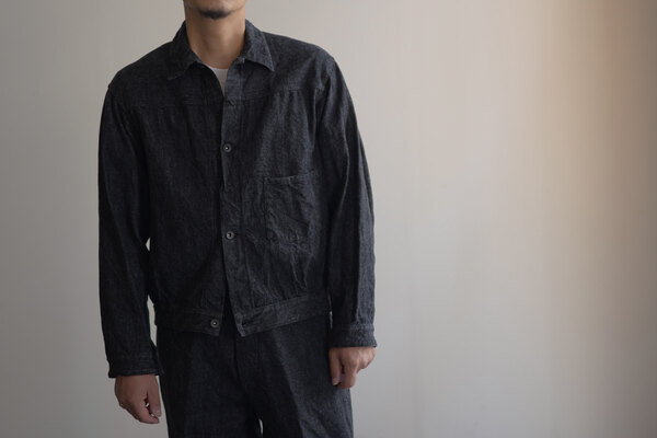 COMOLI デニム ジャケット BLACK/ECRU bckediri.beacukai.go.id