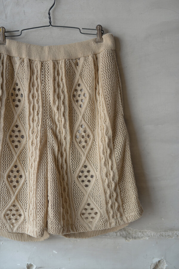 kotagusiken 22ss lace aran shorts - ショートパンツ