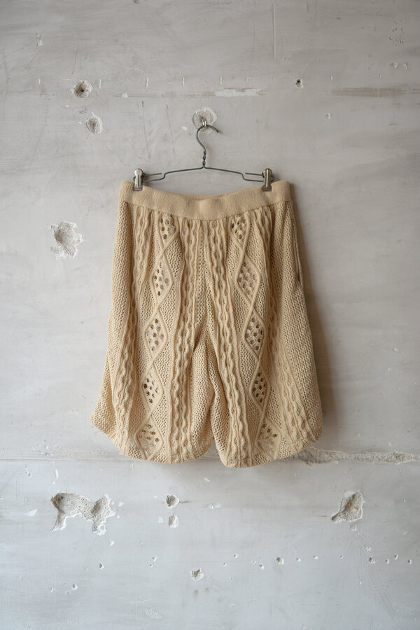 Kota Gushiken / Lace Aran Shorts (sold) | INSIDE MY GLASS DOORS