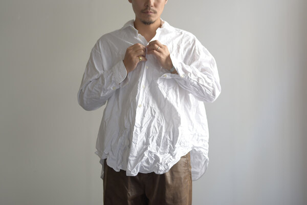 The crooked Tailor / ROUND COLLAR OVER SHIRT (sold) | INSIDE MY