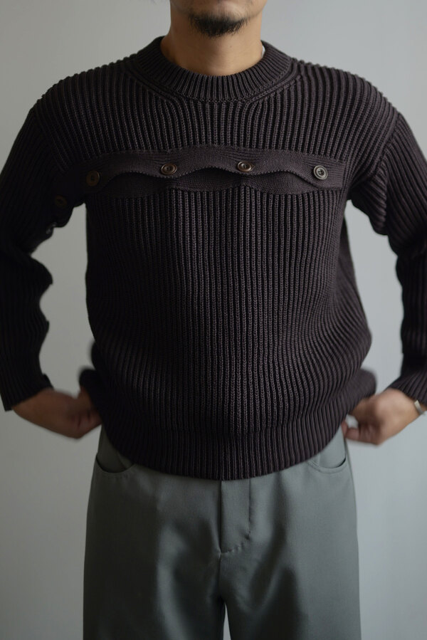Omar afridi  crew neck immersion knitサイズ46